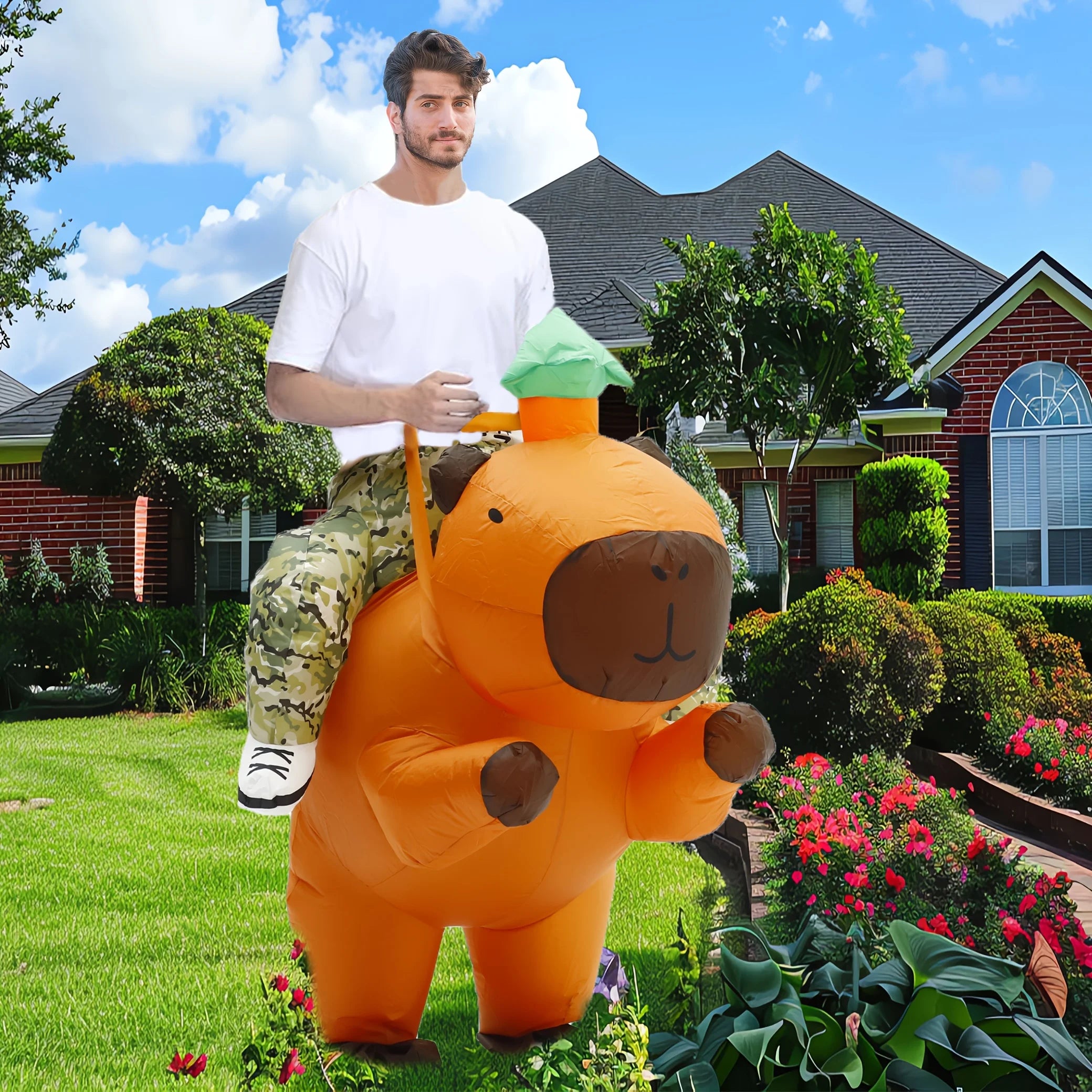Inflatable Capybara Costume
