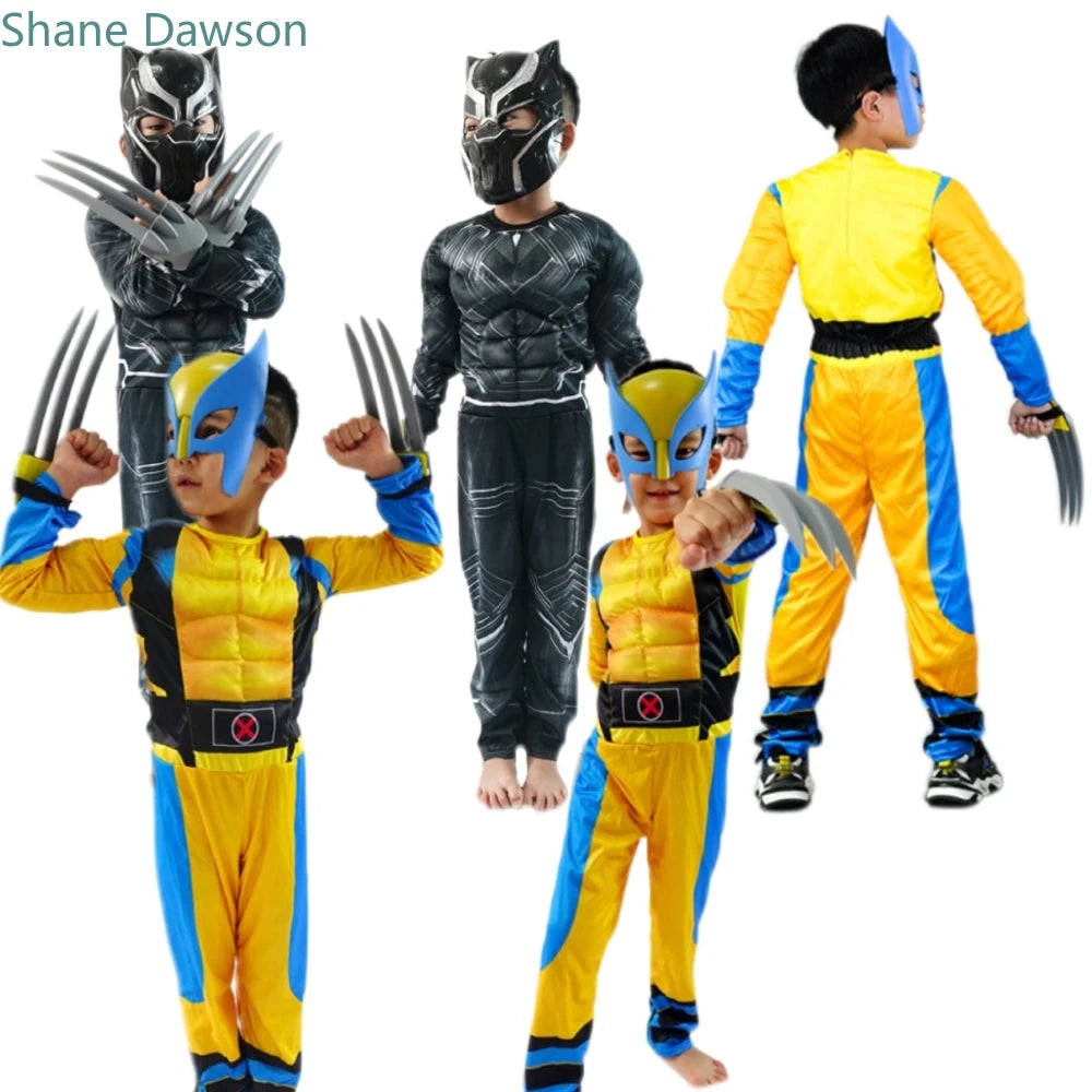 Wolverine Superhero Costume for Kids