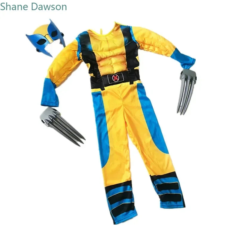 Wolverine Superhero Costume for Kids