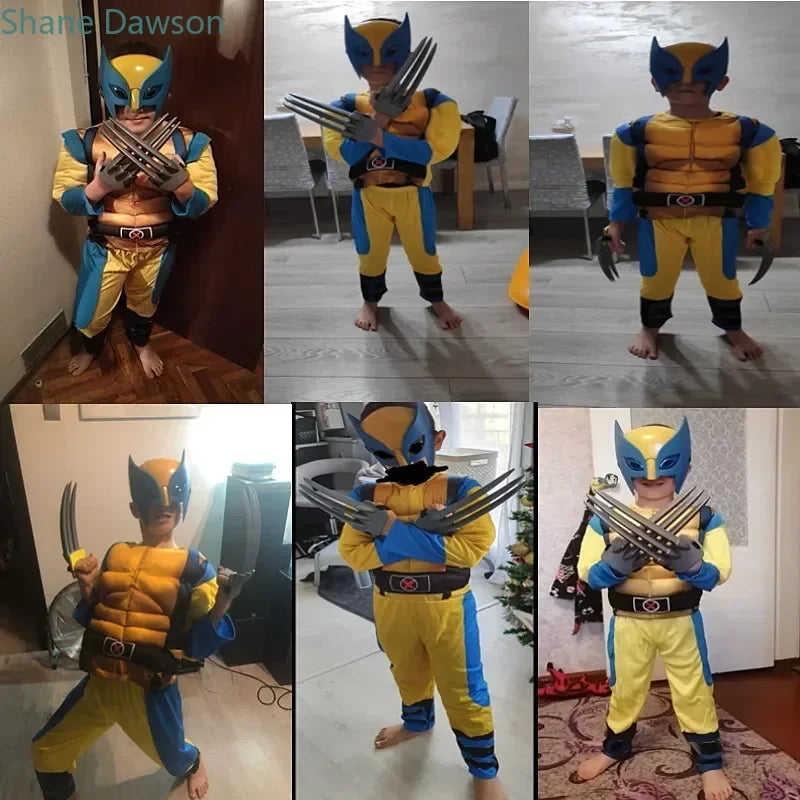 Wolverine Superhero Costume for Kids